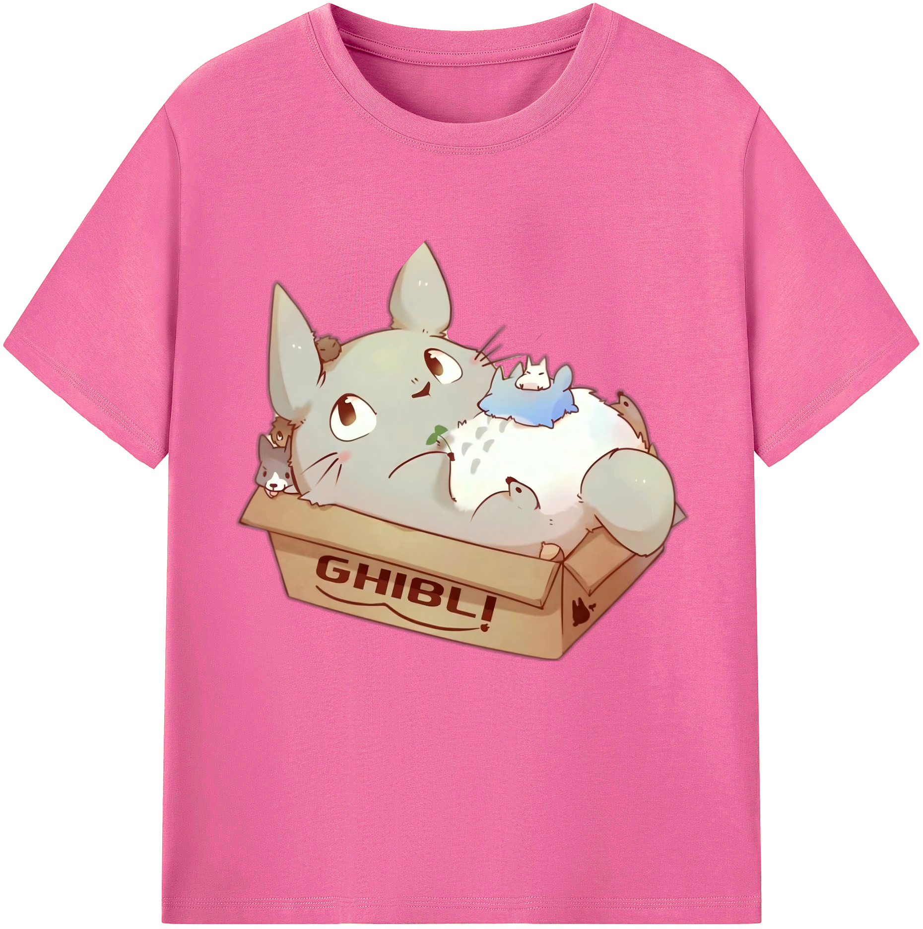 （画像用） となりのトトロ 草壁メイ 草壁サツキ My Neighbor Totoro Satsuki Kusakabe Mei Kusakabe レディースカジュアルプリントTシャツ（綿100％）